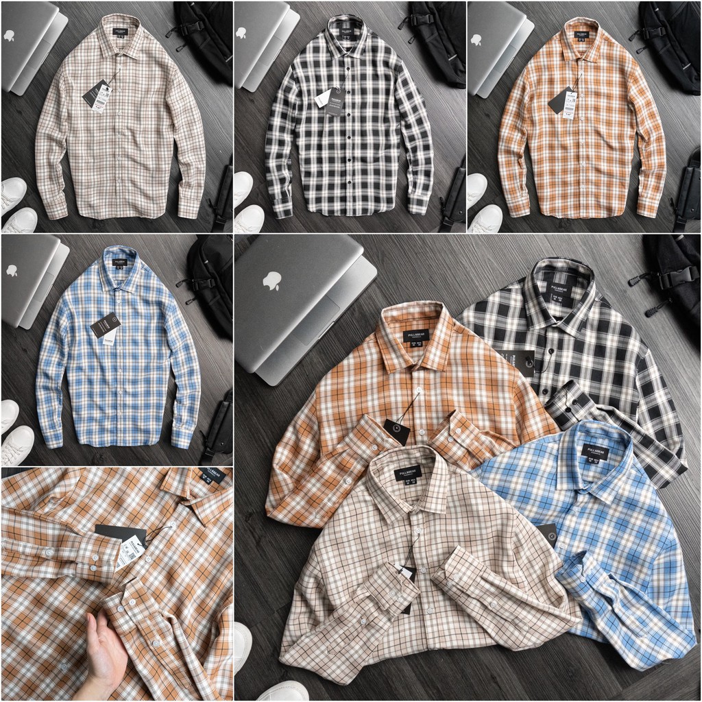 HÀNG VNXK - - Áo sơ mi nam kẻ sọc kẻ caro chất cotton dáng slimfit đẹp lắm bạn -PB1-