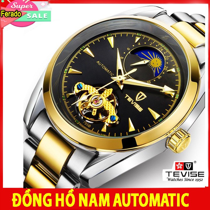 Đồng Hồ Cơ Nam TEVISE Automatic Tự Động Lộ Máy Chống Nước Chống Xước