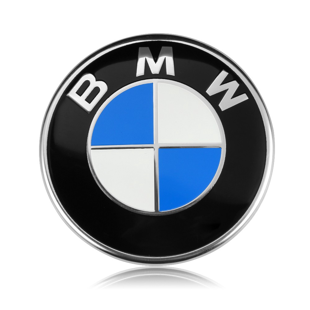 Logo trang trí cản xe hơi Bmw X1 X3 X5 X6 1 3 5 7 seri 82mm 78mm