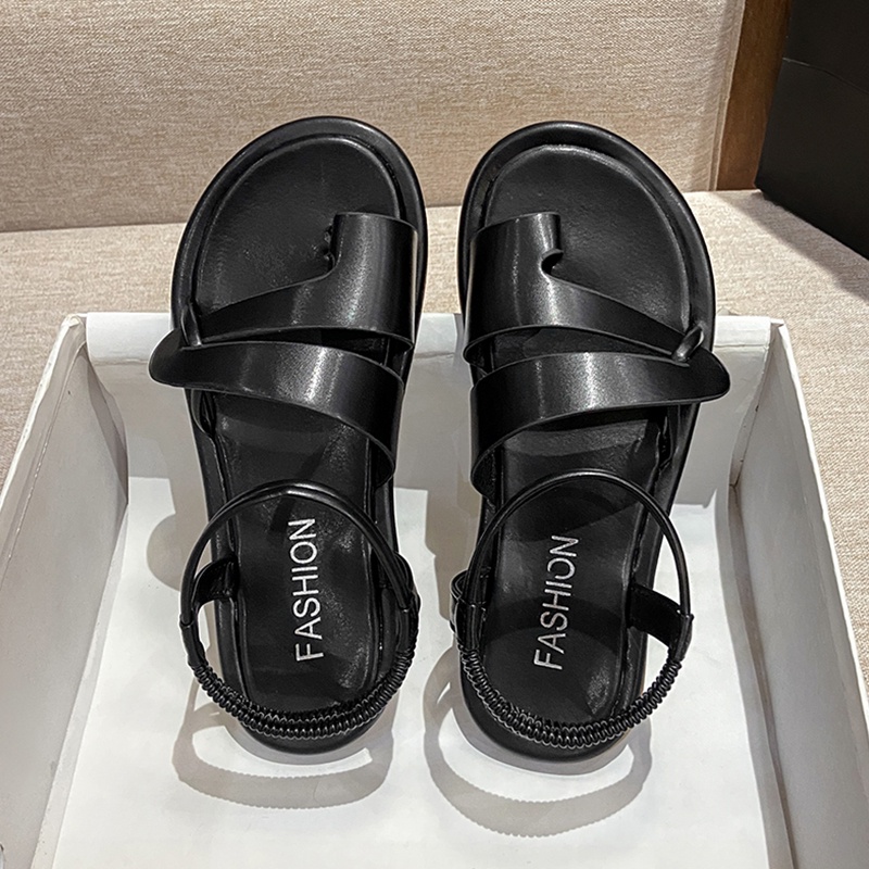 Giày sandal IELGY thiết kế xỏ ngón đi biển thời trang đế mềm phong cách La Mã dành cho nữ