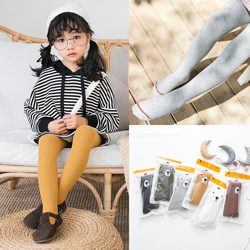 Quần Tất Cotton Giữ Ấm Cho Bé Gái