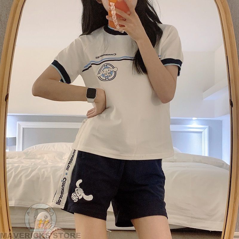 Bộ Đồ Thể Thao Ngắn Tay Thời Trang Mùa Hè Dành Cho Nữ