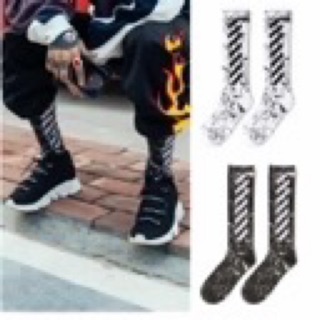Tất Sét Cao Cổ Off White