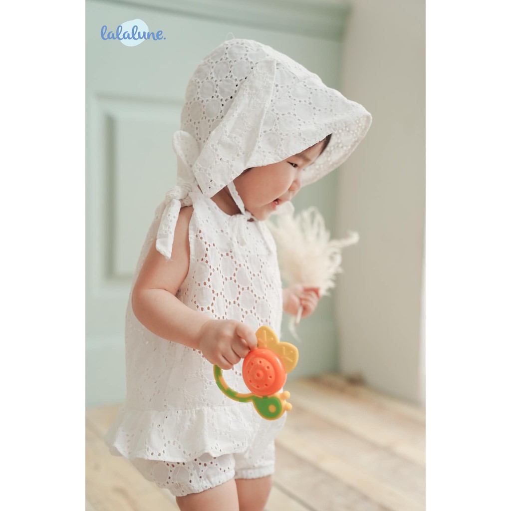 Bodysuit angel trắng không kèm nón lalalune cho bé 6-24 tháng