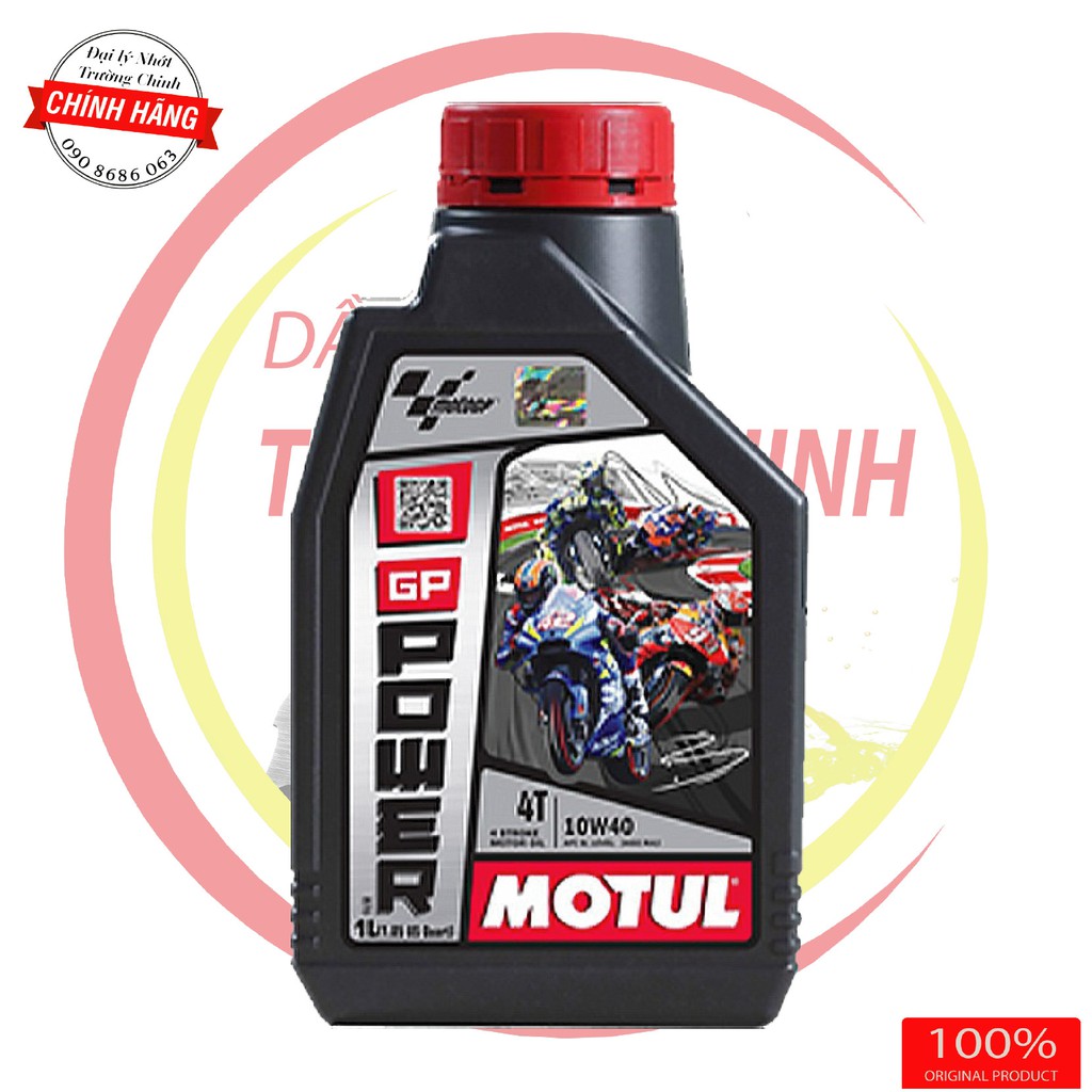 Nhớt Motul GP Power 4T 10W40 dành cho xe số, tay côn