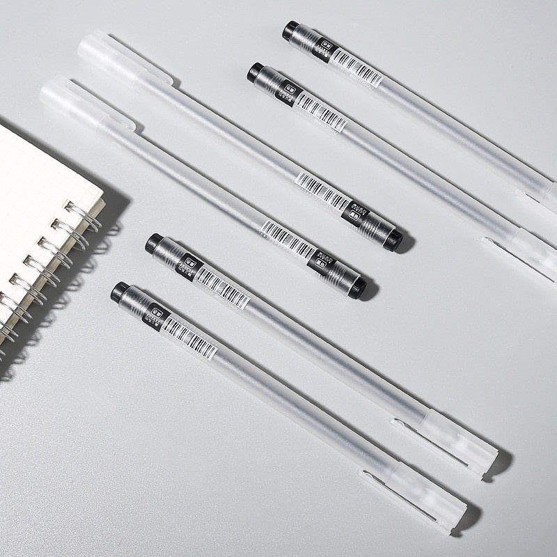 1 Bút Mực Gel 0.5mm Vỏ Màu Đỏ Và Đen Kiểu Dáng Sang Trọng