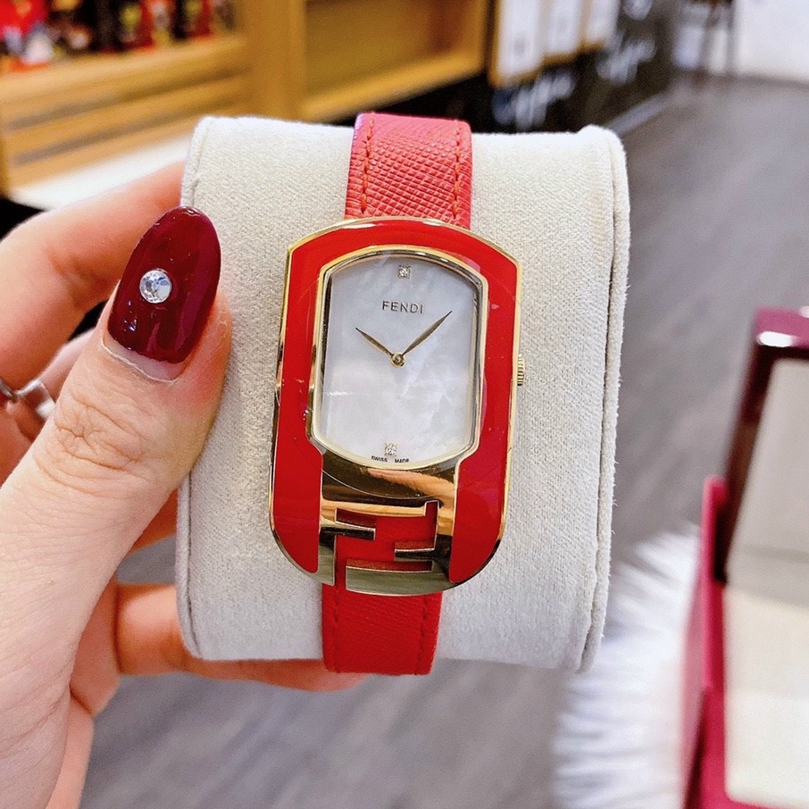 Đồng hồ nữ Fendi Chameleon máy THỤY SĨ mặt KHẢM TRAI THỜI THƯỢNG- TINH TẾ size 36-38mm