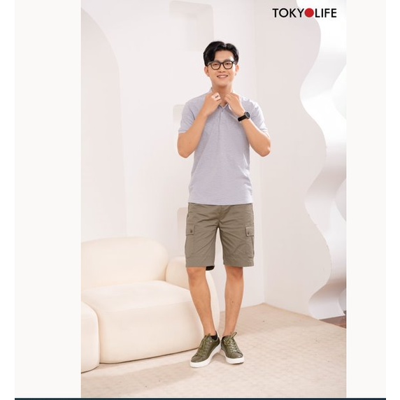 Áo Polo Nam Cotton Cao Cấp, Basic Sang Trọng Lịch Lãm TOKYOLIFE dáng ôm I7POL800I