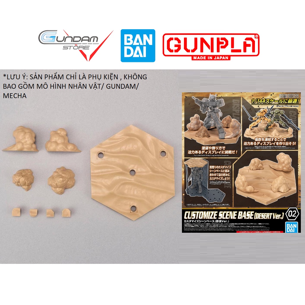 Mô Hình Lắp Ráp CUSTOMIZE SCENE BASE DESERT VER 30MM 1/144 Bandai 30 Minutes Missions Đồ Chơi Anime Nhật