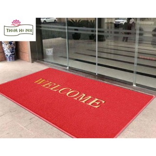 Thảm chùi chân, thảm lau chân welcome 120*180cm