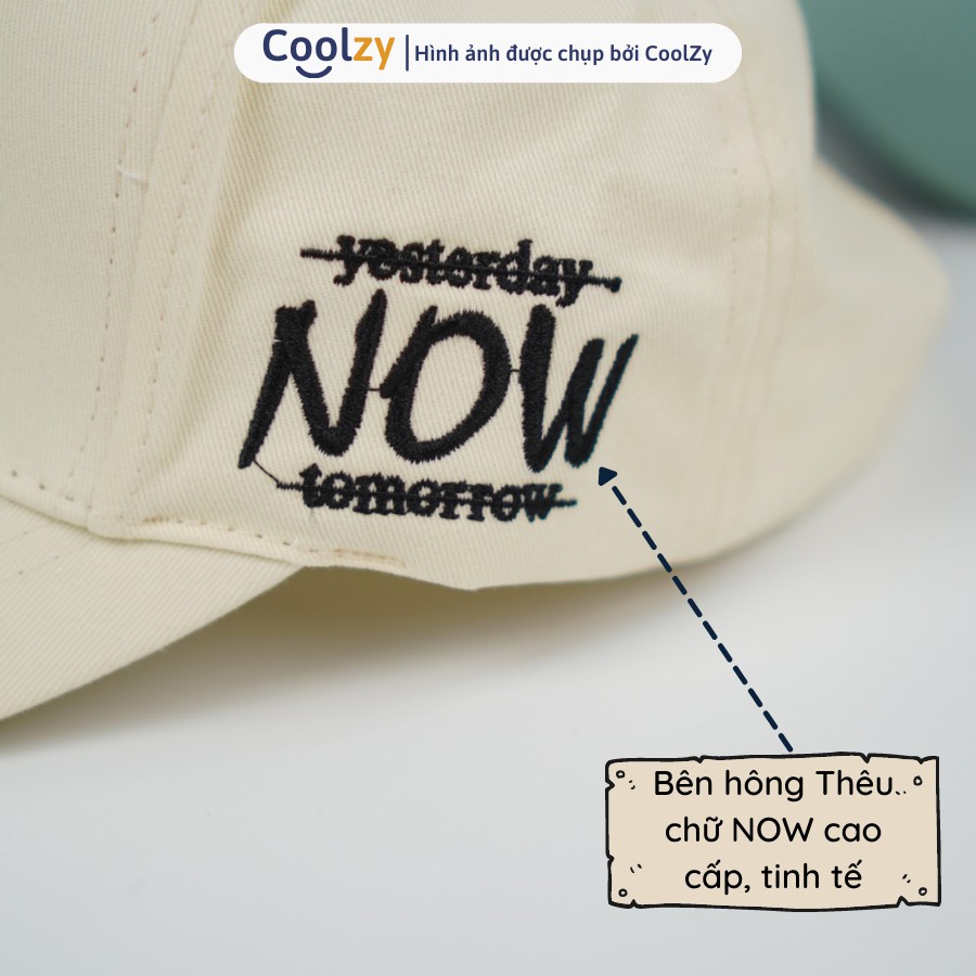 [Mã FAMARAL1 giảm 10K đơn 50K]Mũ lưỡi trai ❤️ Nón kết thêu hình NOW chất kaki cao cấp form unisex nam nữ N22