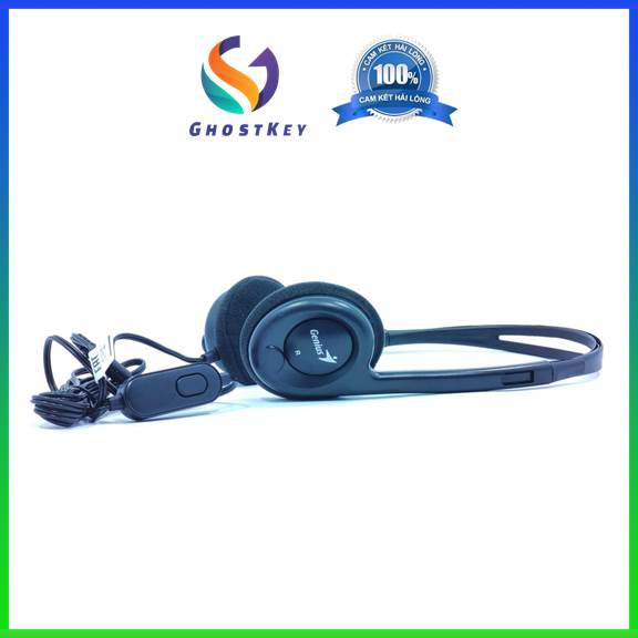 Tai nghe chụp tai Genius 1 jack 3.5 HS-200C (Có Micro), tai nghe chụp tai có mic