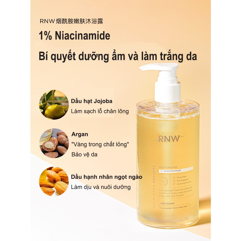(Hàng Mới Về) RNW Gel Tắm Dưỡng Ẩm Làm Trắng Khử Mùi Lâu Trôi 400g