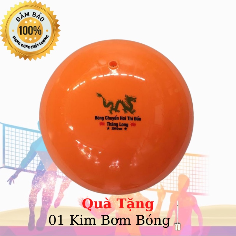 Quả bóng chuyền hơi Thăng Long 200g chính hãng tặng kim bơm + túi lưới