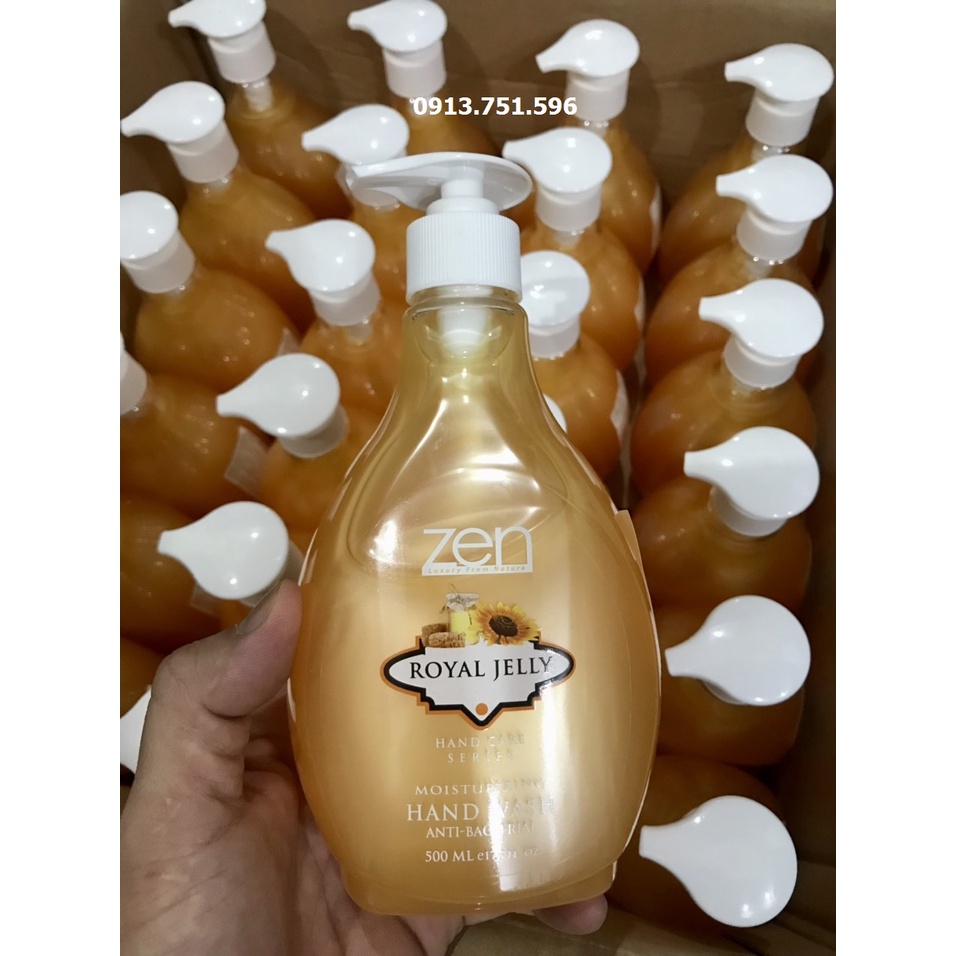 Nước rửa tay dưỡng ẩm, diệt khuẩn ZEN 500ml Malaysia