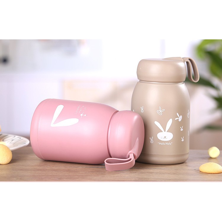 Bình Nước Thủy Tinh Bọc Silicon Chống Rơi Vỡ Cute