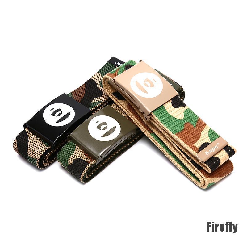 Thắt Lưng Vải Canvas Họa Tiết Rằn Ri Cá Tính Thời Trang