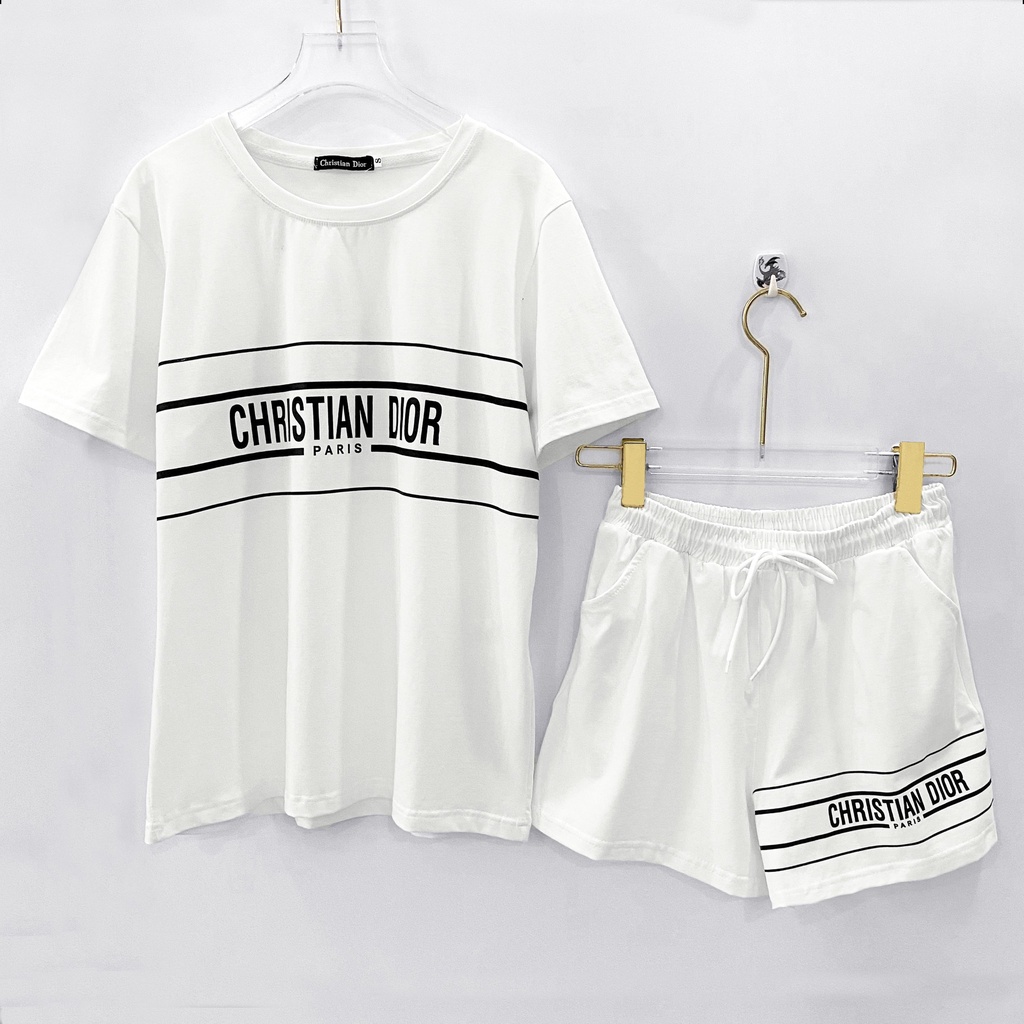 Set Quần Áo Di.or Form Rộng Hàng VNXK Chất Thun Cotton Thoáng Mát