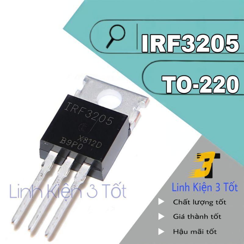 MOSFET IRF3205 TO-220 chip đồng to chính hãng siêu rẻ