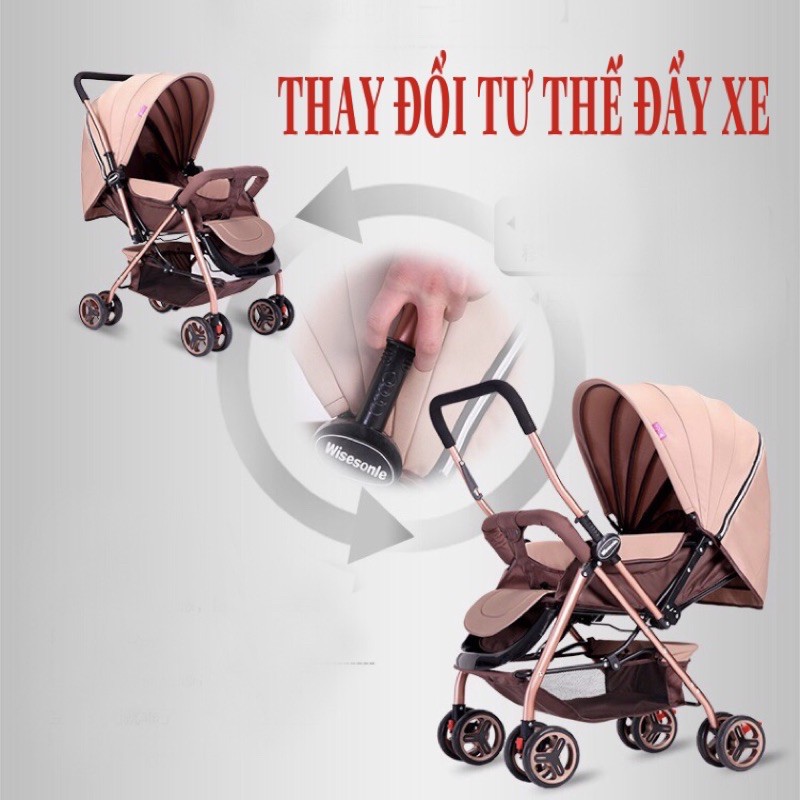 Xe Đẩy Cho Bé , Xe Đẩy 2 Chiều 3 Tư Thế Gấp Gọn, , Chinh Hãng Bchildhood