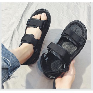 Giầy Sandal Nam 2 Quai Trơn - quai hậu nam học sinh 2 quai ngang Trơn Mẫu Mới 2021