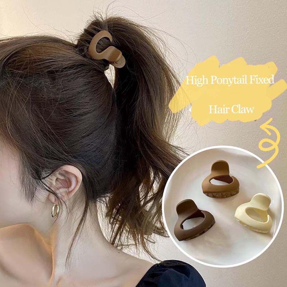 Kẹp Tóc Càng Cua Mini Màu Trơn Phong Cách Retro Vintage Dành Cho Nữ