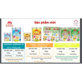 SỮA MORINAGA SỐ 2 850G