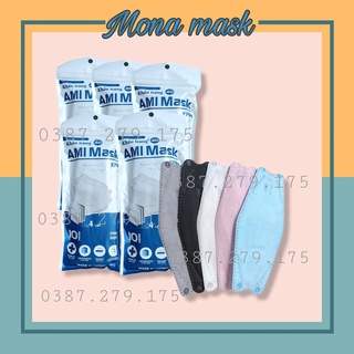 Khẩu trang kf94 4D tiêu chuẩn Hàn quốc 50 chiếc - Mona store