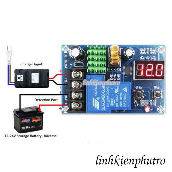 Mạch quản lý sạc ắc quy tự ngắt XH-M604