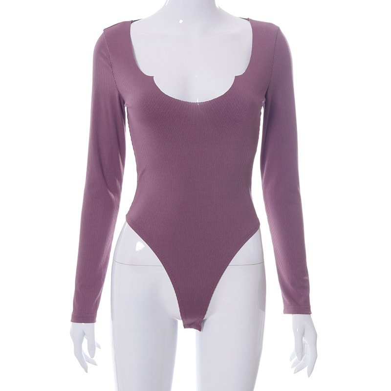 thời trang bộ đồ liền thân tay dài cổ cao phong cách đường phố cho nữ