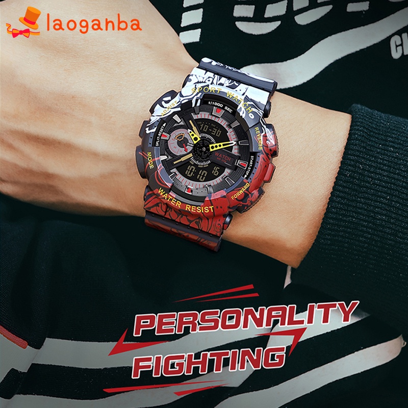 Đồng hồ đeo tay điện tử chống nước GSHOCK×ONE ONE PIECE độc đáo cho nam