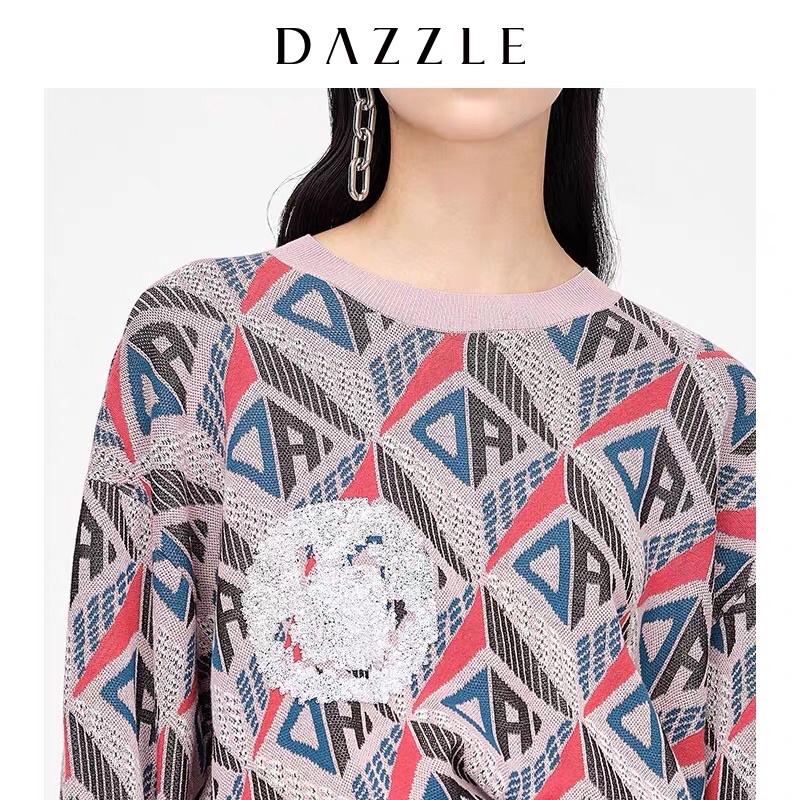 Áo len hoạ tiết Dazzle