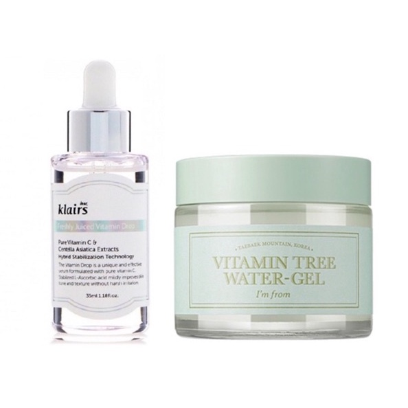 Combo Kem Dưỡng I'm From Vitamin Tree Water Gel + Serum Vitamin C Klairs Freshly Juiced