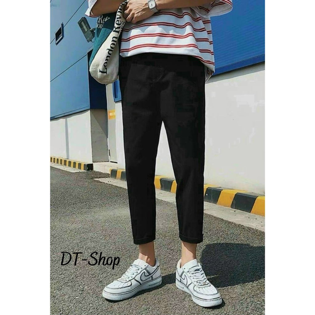 Quần Baggy Chất Kaki Trơn Nam Nữ Ống Suông Unisex co giãn trẻ trung năng động