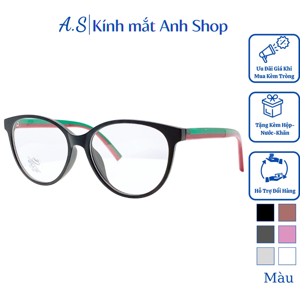 Kính mắt mèo hot trend chất liệu nhựa dẻo gọng dày dặn thời trang 8265