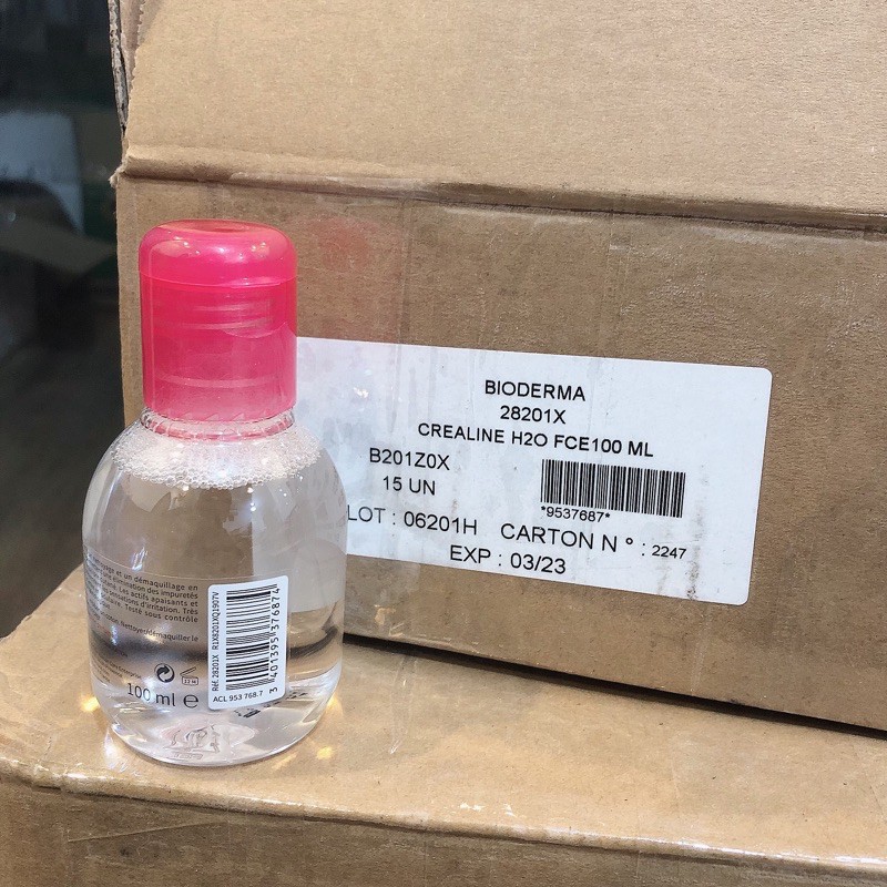 [Date 2024] Nước Tẩy Trang Bioderma sạch dịu nhẹ cho da dầu, nhạy cảm, màu xanh hồng 100ml, 500ml