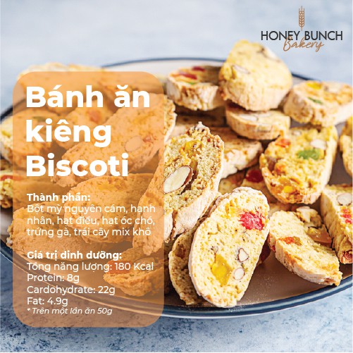 BISCOTTI - BÁNH QUY HẠT KIỂU Ý - ĂN KIÊNG - GIẢM CÂN (FREESHIP)(NHẬP MÃ BANMOI GIẢM 20% ĐƠN 150K)(HCM)