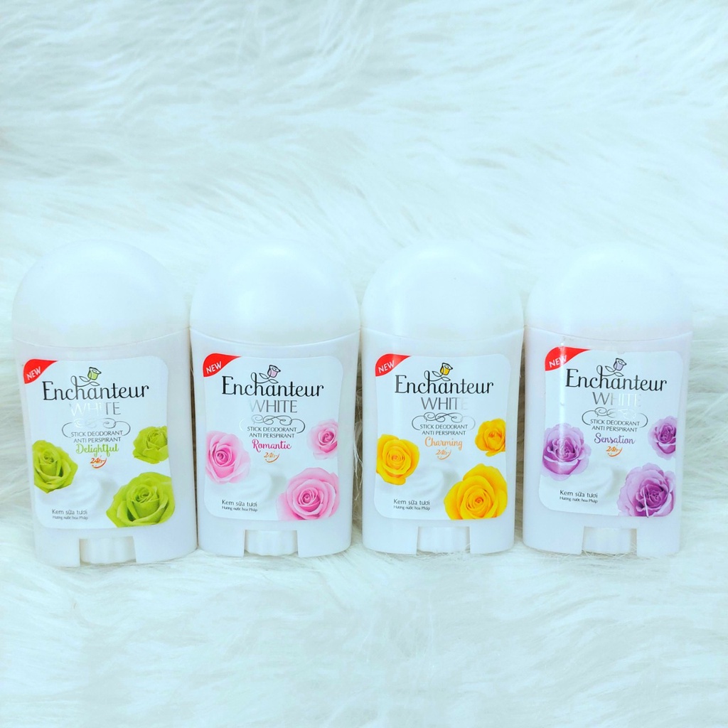 Enchanteur - Xịt - Lăn - Lăn Sáp Khử Mùi Hương Nước Hoa 150ml -  50ml - 40ml - Dạng Kem Sữa - Dạng nước trong- Dạng Sáp