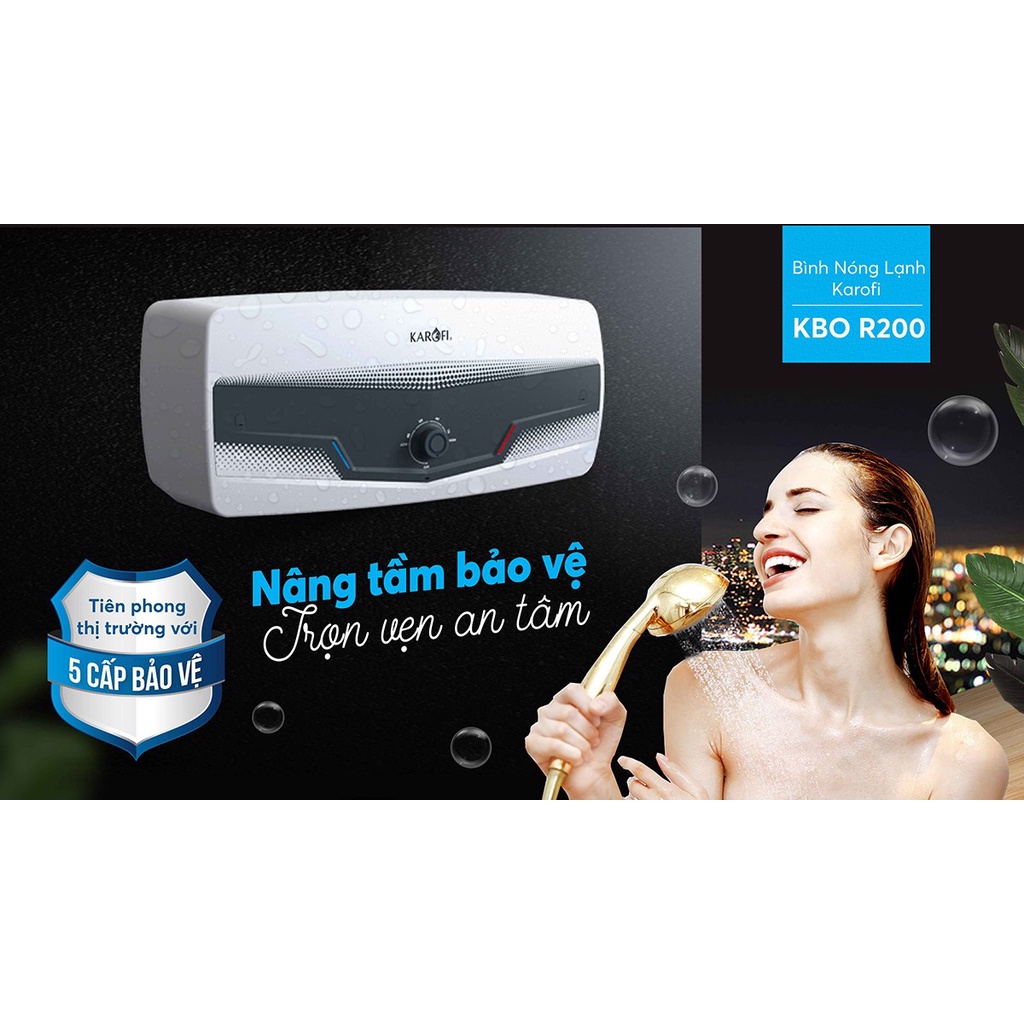 BÌNH NÓNG LẠNH KAROFI KBO-R200