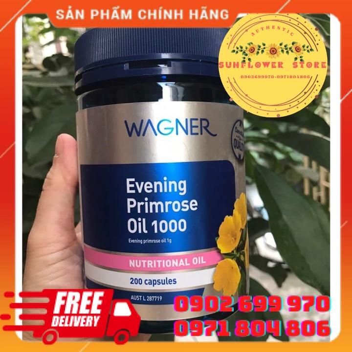 Hàng Úc TINH DẦU HOA ANH THẢO WAGNER - WAGNER EVENING PRIMROSE OIL 1000v -