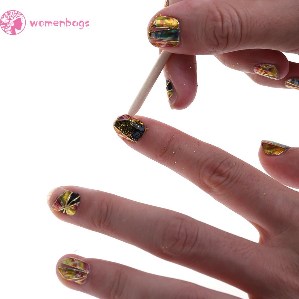 Túi 100 Que Gỗ Làm Sạch Biểu Bì Da Tiện Dụng<br>