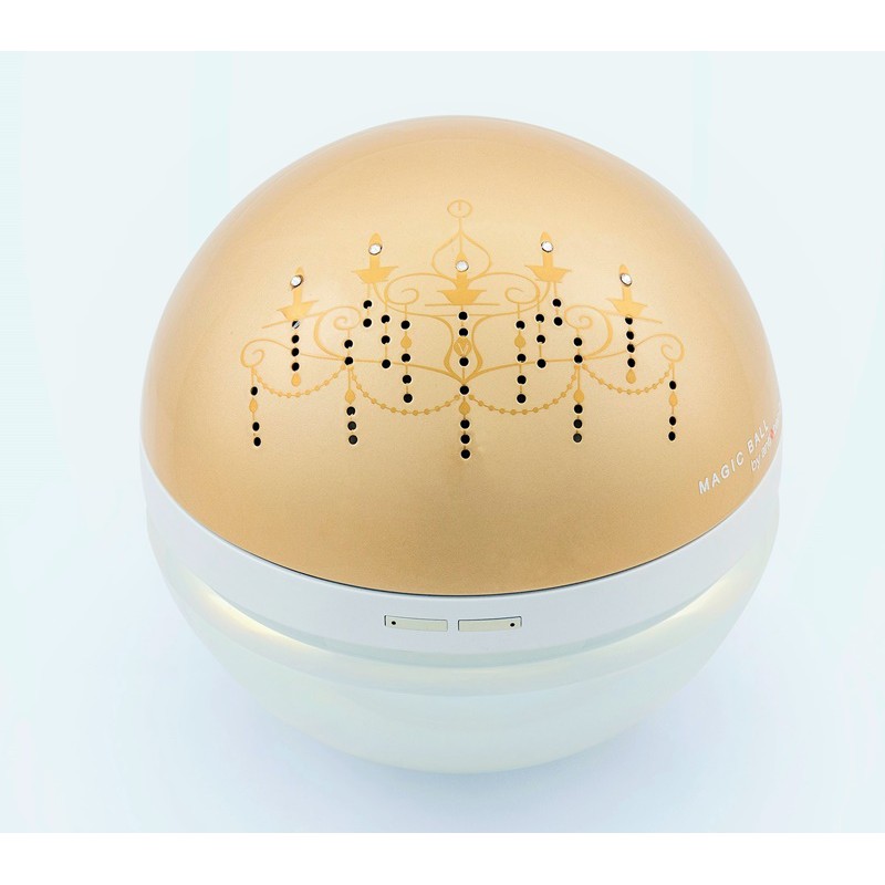 Máy lọc không khí Magic Ball Chandelier Gold Antibac2K, khử mùi, kháng khuẩn, diệt virus, loại trừ bụi PM2.5, thơm phòng