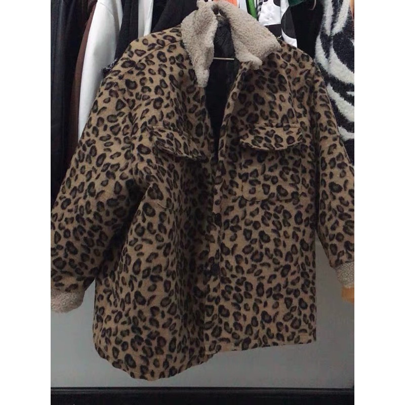 (SẴN)Áo khoác hoa báo ulzzang lông cừu 2020 KÈM 3 ẢNH THẬT CUỐI | BigBuy360 - bigbuy360.vn