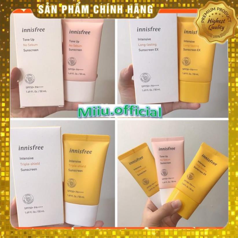 Kem chống nắng lâu trôi làm sáng da innisfree Intensive Triple Care Sunscreen SPF50+
