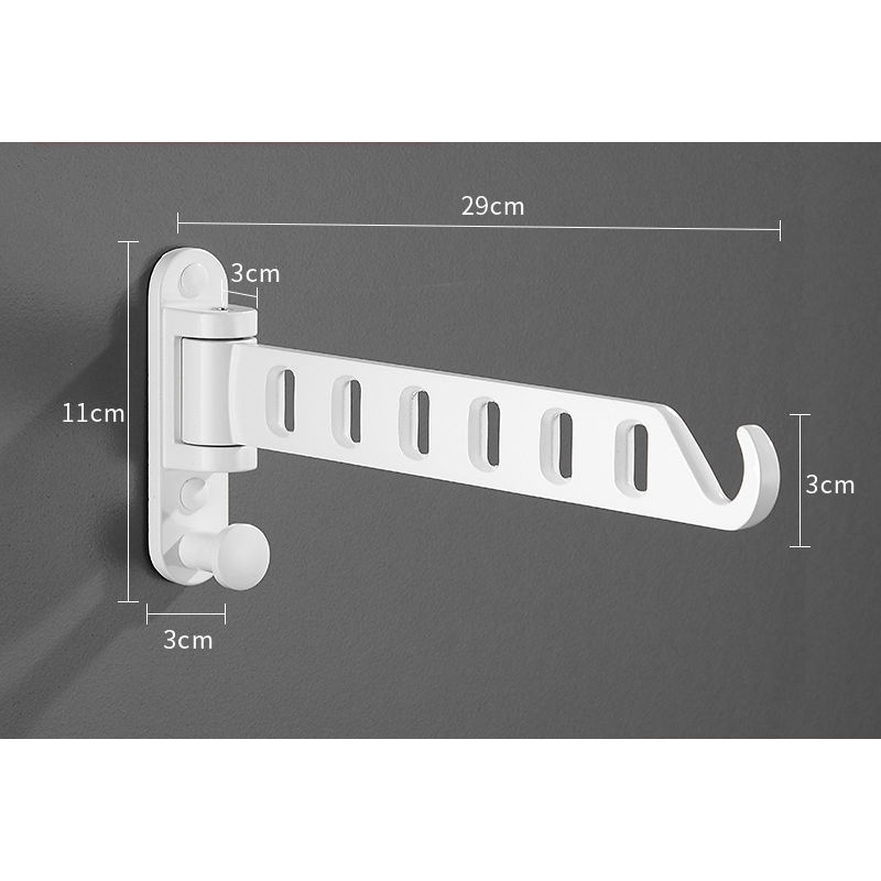 Móc Treo Quần Áo Gắn Tường Gấp Gọn Tiện Dụng