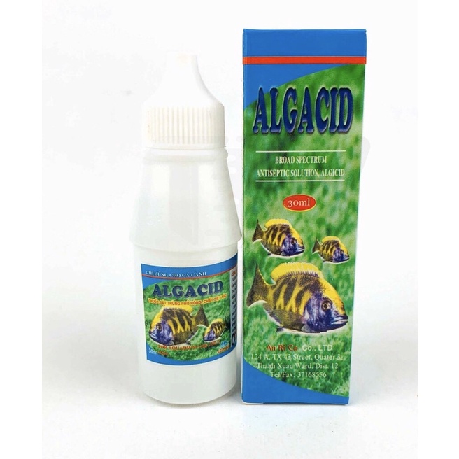 Dung Dịch Diệt Rêu Tảo Algacid 30ml Làm Đục Nước Hồ Cá - Diệt Tảo Bể Cá