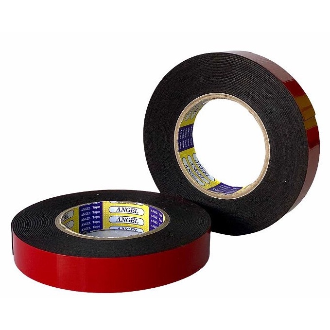 Băng keo 2 mặt xốp đen Angel 2.4cmx10yard