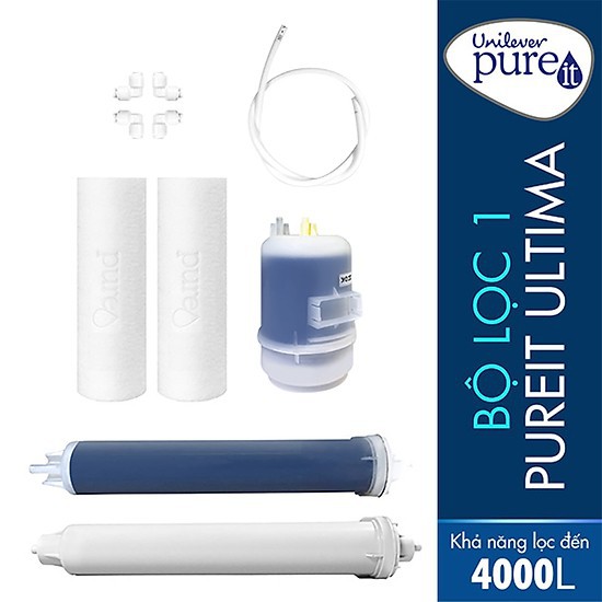 [Mã ELMALL300K giảm 5% đơn 500K] Bộ Lọc thay cho Máy Lọc Nước Unilever Pureit Ultima UV + MF