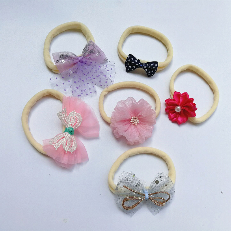 Set 6 Băng Đô Co Dãn Xinh Xắn Cho Bé Gái
