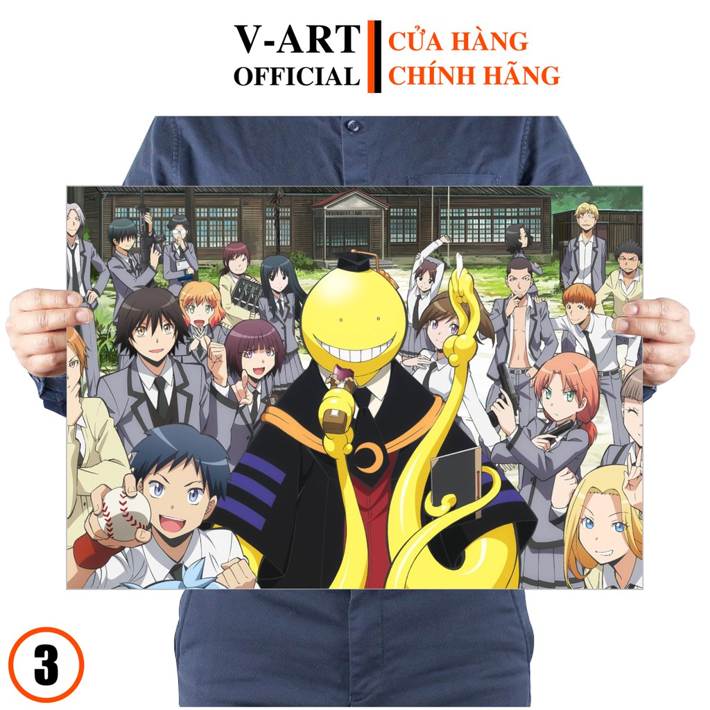 Tranh Anime Lớp Học Ám Sát - Assassination Classroom - Ansatsu Kyoshitsu - Áp Phích Dán Tường Trang Trí Nhà Cửa By V-Art